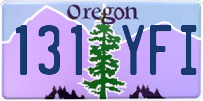 OR license plate 131YFI