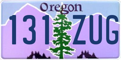 OR license plate 131ZUG