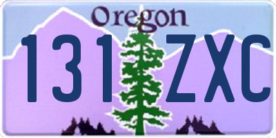 OR license plate 131ZXC