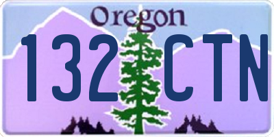 OR license plate 132CTN