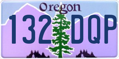 OR license plate 132DQP