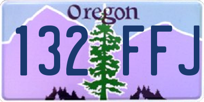 OR license plate 132FFJ
