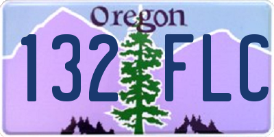 OR license plate 132FLC