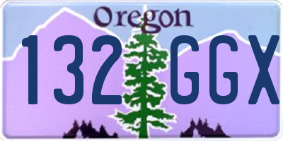 OR license plate 132GGX