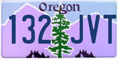 OR license plate 132JVT