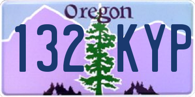 OR license plate 132KYP