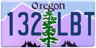 OR license plate 132LBT