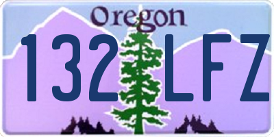 OR license plate 132LFZ