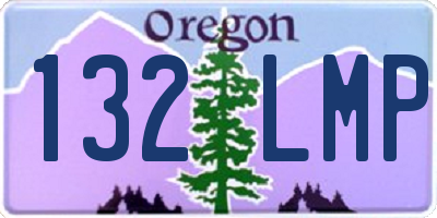 OR license plate 132LMP