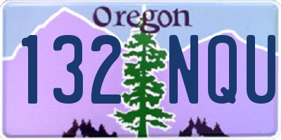 OR license plate 132NQU
