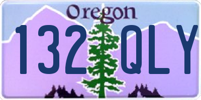 OR license plate 132QLY