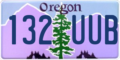 OR license plate 132UUB