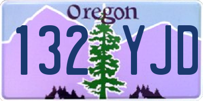 OR license plate 132YJD