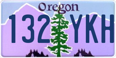 OR license plate 132YKH