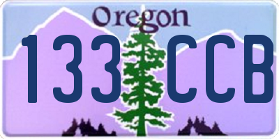 OR license plate 133CCB
