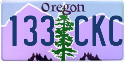 OR license plate 133CKC