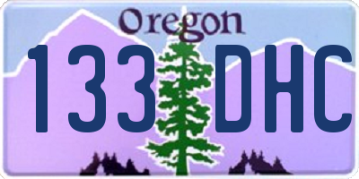 OR license plate 133DHC