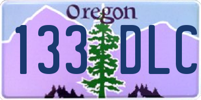 OR license plate 133DLC