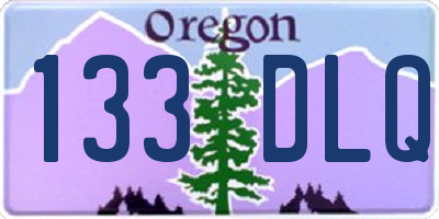 OR license plate 133DLQ