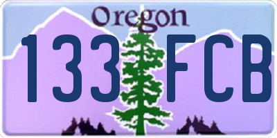 OR license plate 133FCB