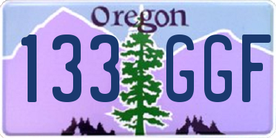 OR license plate 133GGF