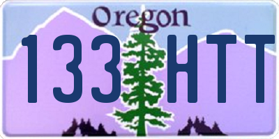 OR license plate 133HTT