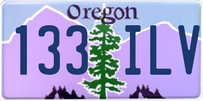 OR license plate 133ILV
