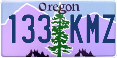 OR license plate 133KMZ