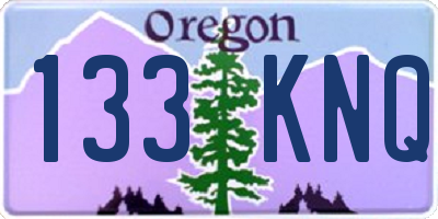 OR license plate 133KNQ