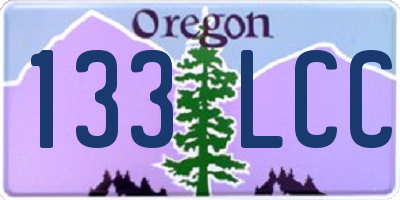 OR license plate 133LCC