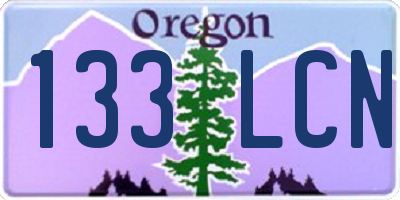 OR license plate 133LCN