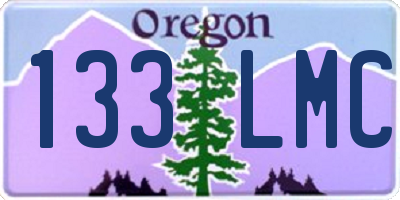 OR license plate 133LMC