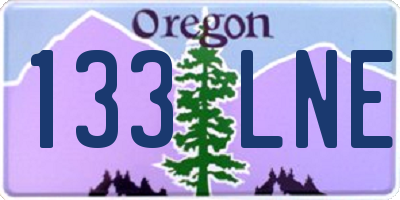 OR license plate 133LNE