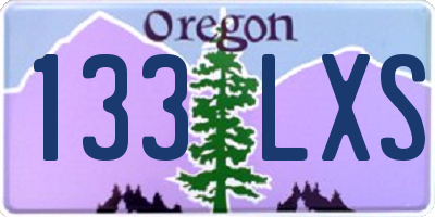 OR license plate 133LXS
