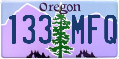 OR license plate 133MFQ