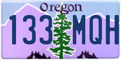 OR license plate 133MQH