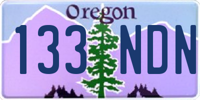 OR license plate 133NDN