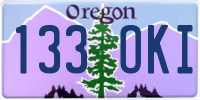 OR license plate 133OKI