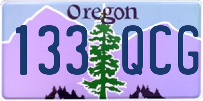 OR license plate 133QCG