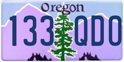OR license plate 133QDO
