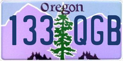OR license plate 133QGB