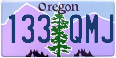 OR license plate 133QMJ