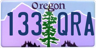 OR license plate 133QRA