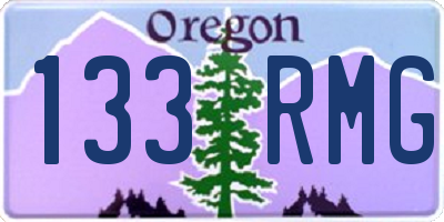OR license plate 133RMG