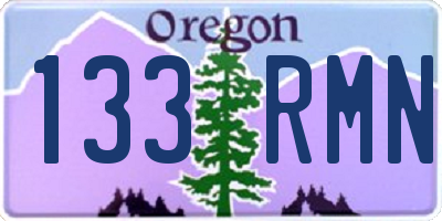 OR license plate 133RMN