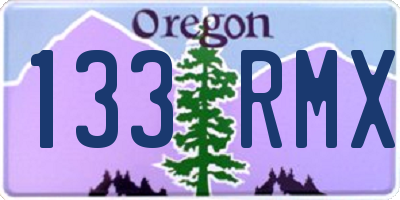 OR license plate 133RMX