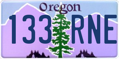 OR license plate 133RNE