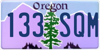 OR license plate 133SQM