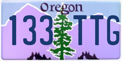OR license plate 133TTG
