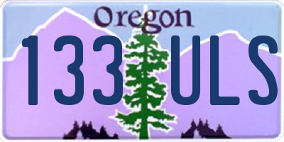 OR license plate 133ULS